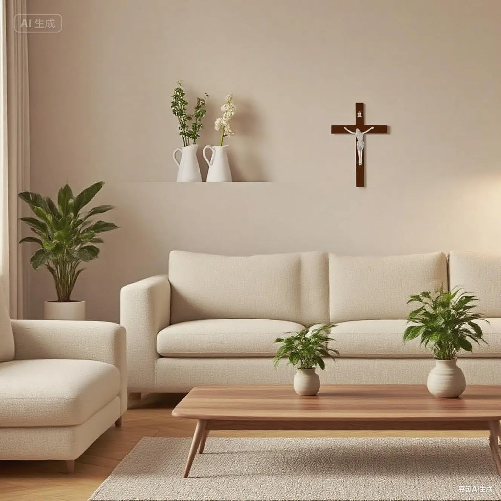 Handcrafted Wooden Cross Wall Décor | Catholic Religious Gift