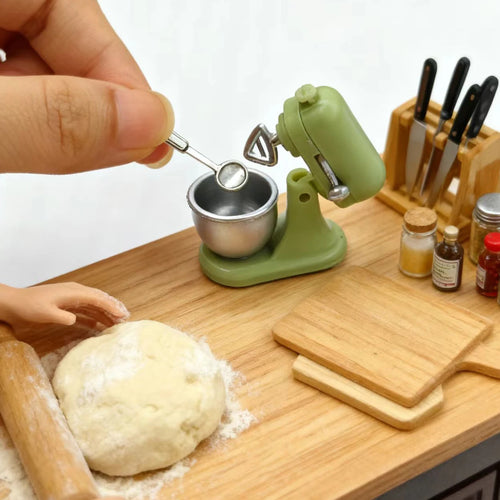 1 Set of Christmas Decoration Miniature Kitchen Scene Blender Set, Collectible for Miniature Enthusiasts Photography Props