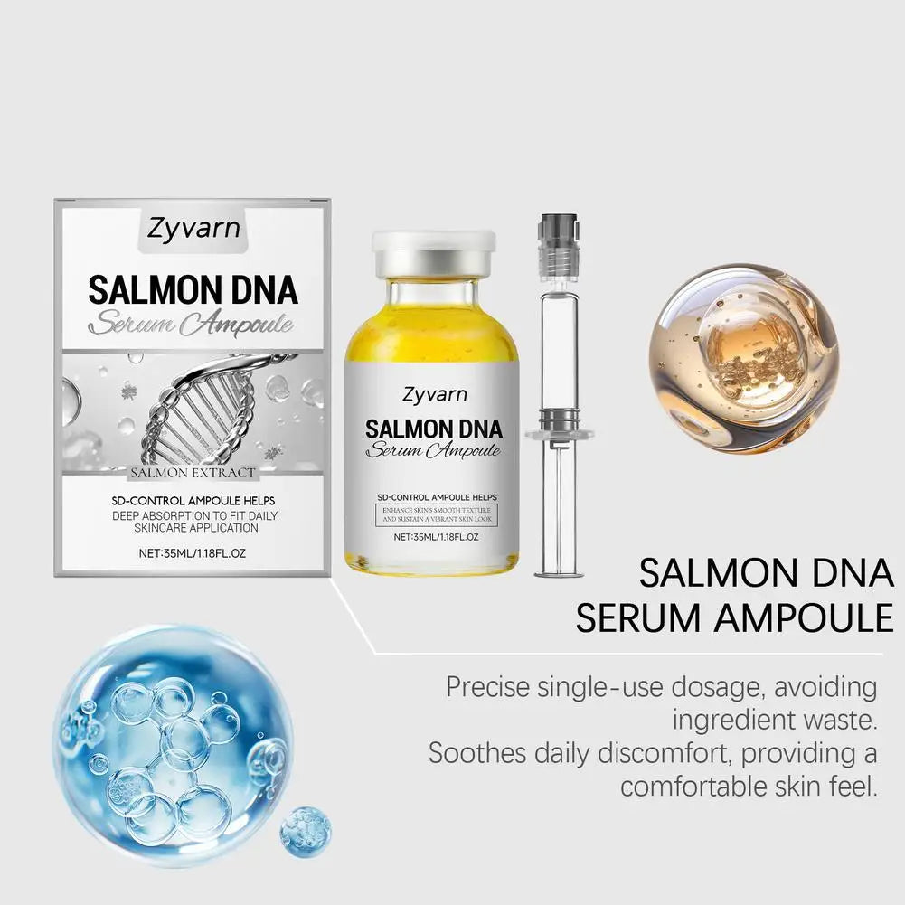 2/1pcs Salmon Dna Moisturizing Face Serum Ampoule Essence, Pdrn Daily Skincare Deep Moisturizing  Radiant Facial Skin Soothing