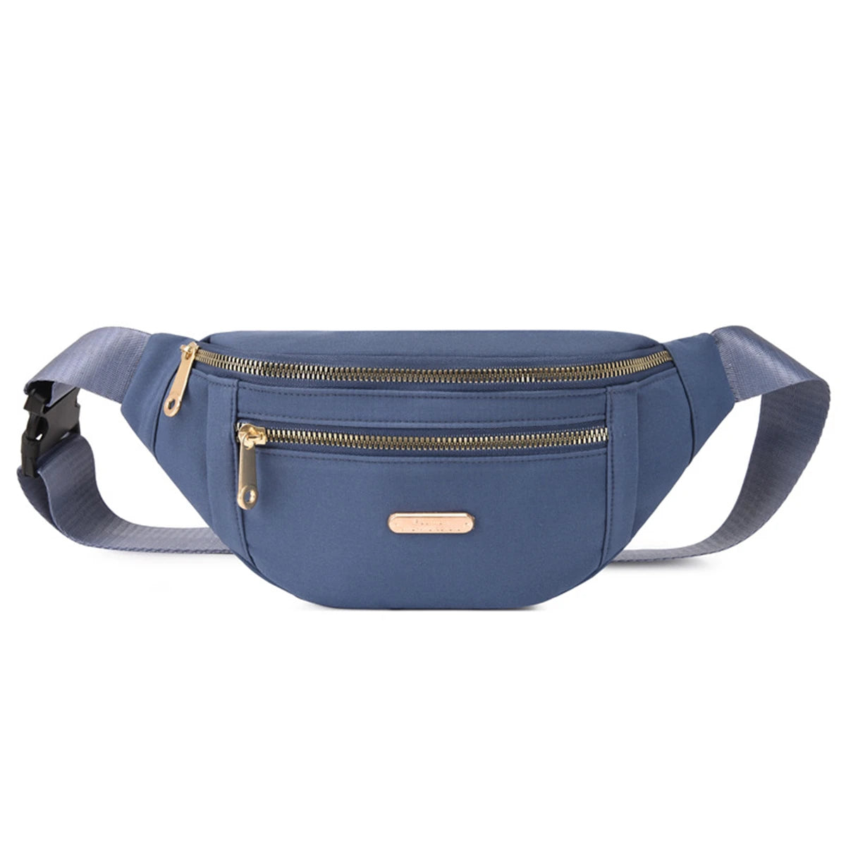 AEROCANDY Unisex Nylon Waist Bag - Multi-Layer Crossbody Fanny Pack
