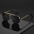 Classic and fashionable double-beam metal sunglasses, high-end, simple and versatile Sun Glasses for Man Women