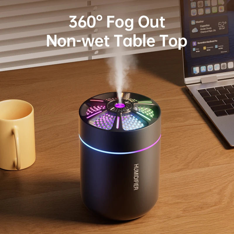 Aroma Diffuser Air Humidifier - 180ML Essential Oil Diffuser LED