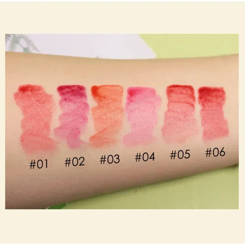 6-Piece Lip Gloss Oil Set,Aloe Vera Liquid Lipstick, Long-Lasting Moisturizing Smudge-Proof Lips Tint ,Non-Sticky Cosmetics