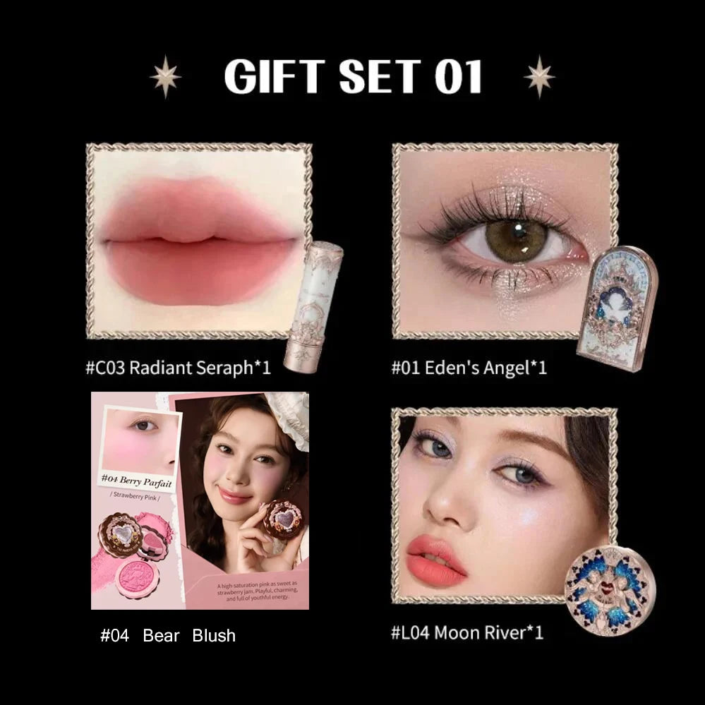 Flower Knows Little Angel Collection Makeup Set - All-in-One Gift Box