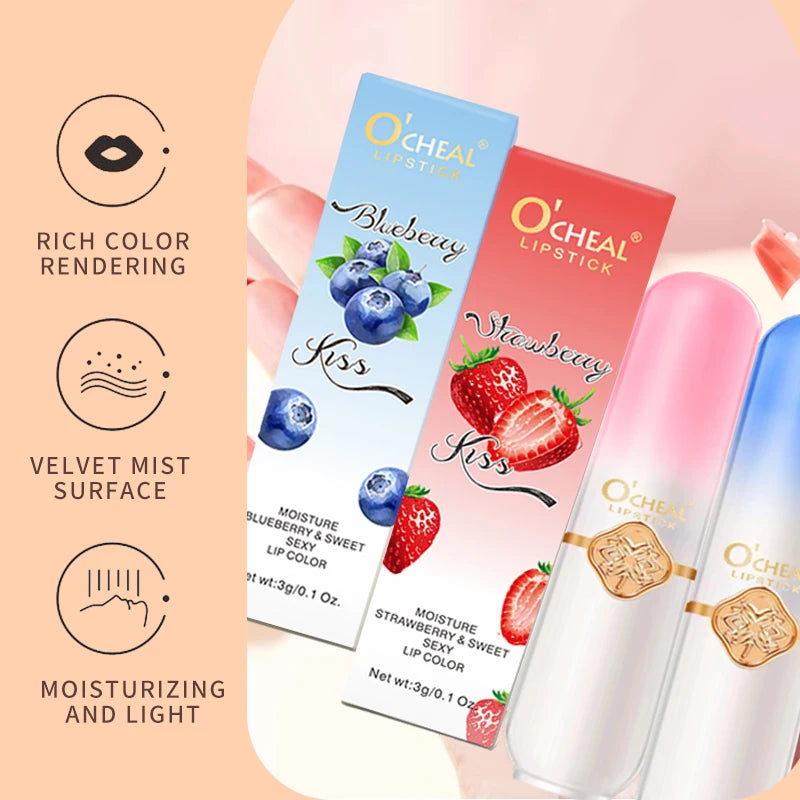 O'CHEAL Peach Color Changing Temperature Lip Balm - Moisturizing