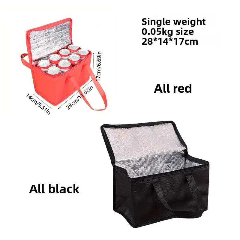 Nevera portátil para almuerzo, bolsa térmica plegable para entrega de cerveza, bolsa de picnic aislante, bolsa térmica para alimentos, transportador de bebidas, bolsas aislantes.
