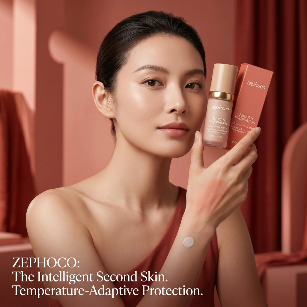 zephoco Color Changing Foundation Sunscreen Spf 50 Anti Aging Lasting Moisturizier Clearing Makeup Base Full Coverage Foundation