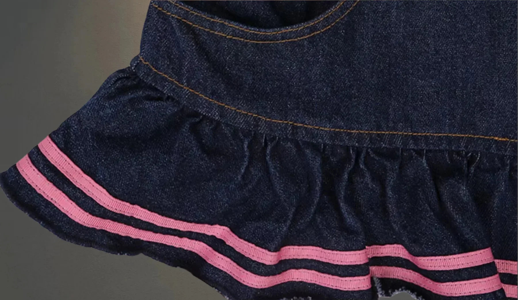 Skirt Women's 2025 New Summer Pink High-grade Pleated Denim Skirt Women's Clothes Bow Sweet Style
