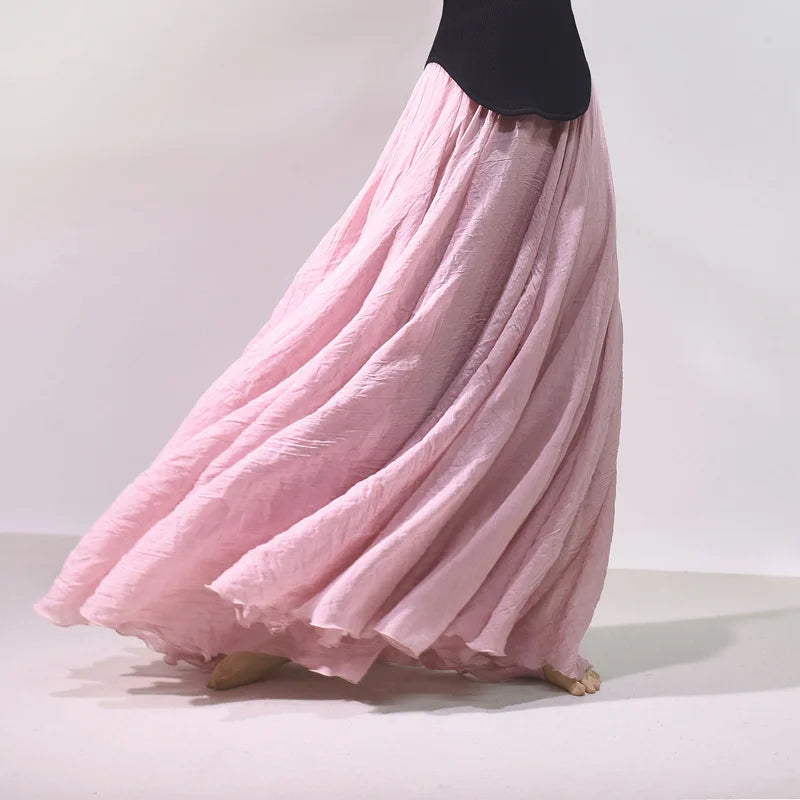 2026 Women Cotton And Linen Long Skirts High Waist Good Quality Women Summer Boho Maxi Skirts Brand Faldas Femme Streetwear