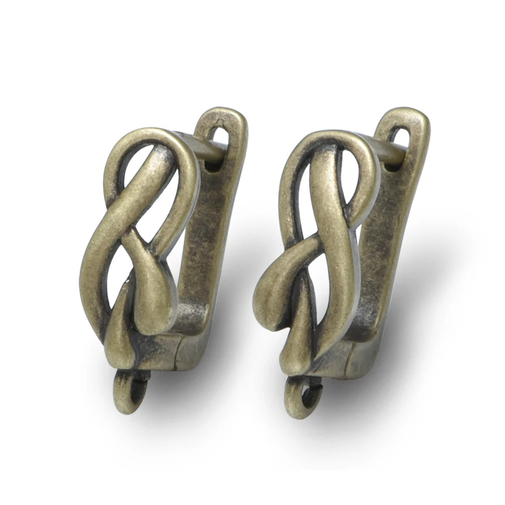 1 Pair New Antique Bronze Earrings Findings For Diy Woman Jewelry Earring Hooks Accessories Handmade Making Supplies