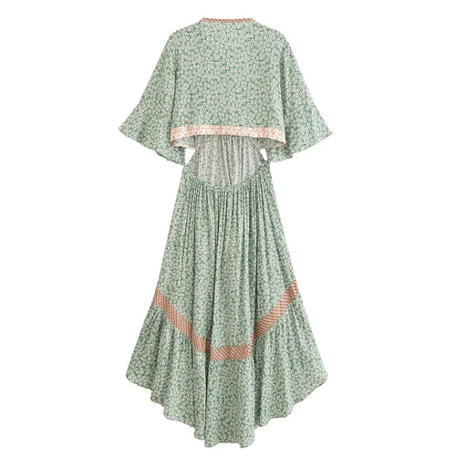 Boho Queens Womens Boho Dress Hollow Out Beach Dress Bohemian High Low Rayon Summer Relaxed Fit Ultimate Vacation