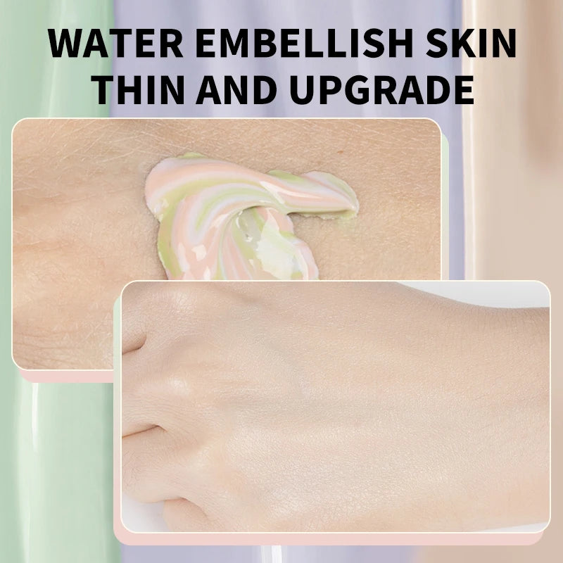 O‘’Cheal One-Step Three Color Spiral Contour Isolation Primer Moisturizing Cream Face Care Corrector Foundation Makeup Cosmetic