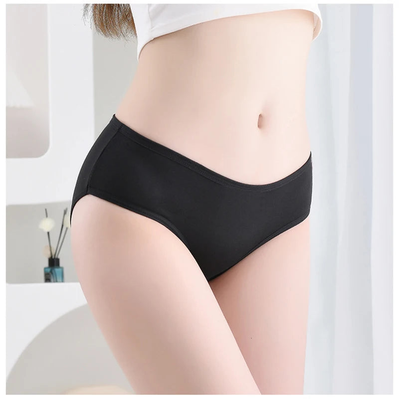 7Pcs/Lot Plus Size Underwear Women'S'S Panties Cotton Girl Brief Sexy Lingeries Shorts Underpant Solid Panty Female Intimate M-4Xl