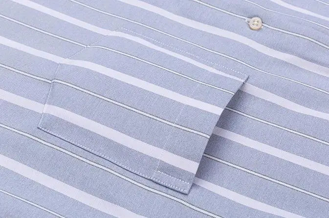 Men's Social Shirts Long Sleeve 100%Pure Cotton Oxford Buttoned Plaid Formal Male Casual Clothes Oversized Shirt Plus Size S-7XL