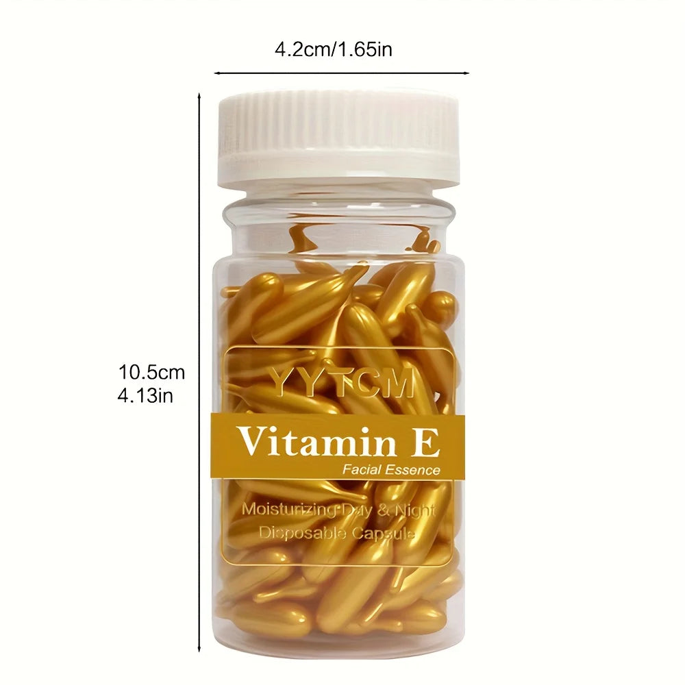 Yytcm Vitamin E Face Serum Capsules, Hydrating Moisturizing - 90 Count