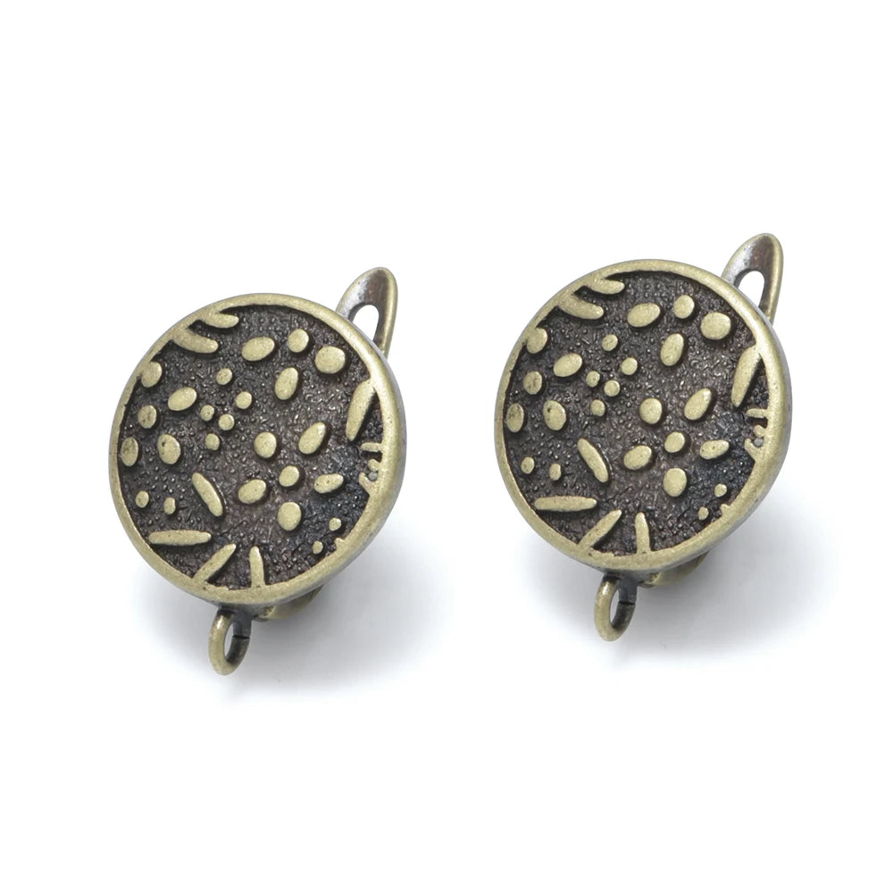 1 Pair New Antique Bronze Earrings Findings For Diy Woman Jewelry Earring Hooks Accessories Handmade Making Supplies
