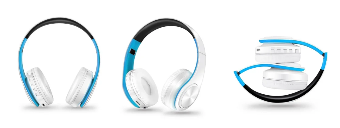 Auriculares inalámbricos dorados para hombre, audífonos estéreo con Bluetooth y micrófono incorporado, universales para Android e iOS