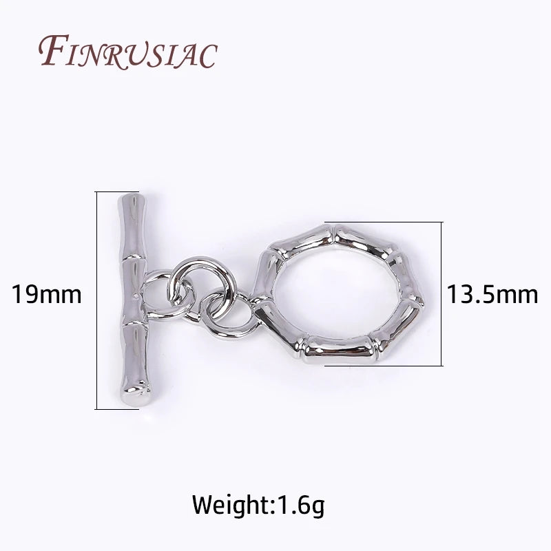 18K Gold Plated Toggle Clasps For Jewelry,Brass Metal Clasps For Bracelets,Ot Clasp,Jewelry Making Supplies,Diy Accessories,