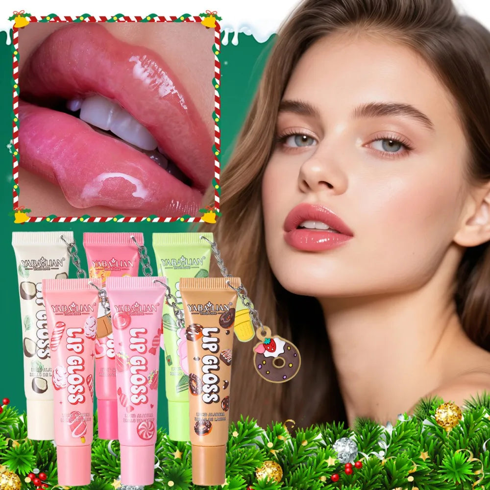 Crystal Transparent Jelly Lip Gloss - Moisturizing Long-Lasting