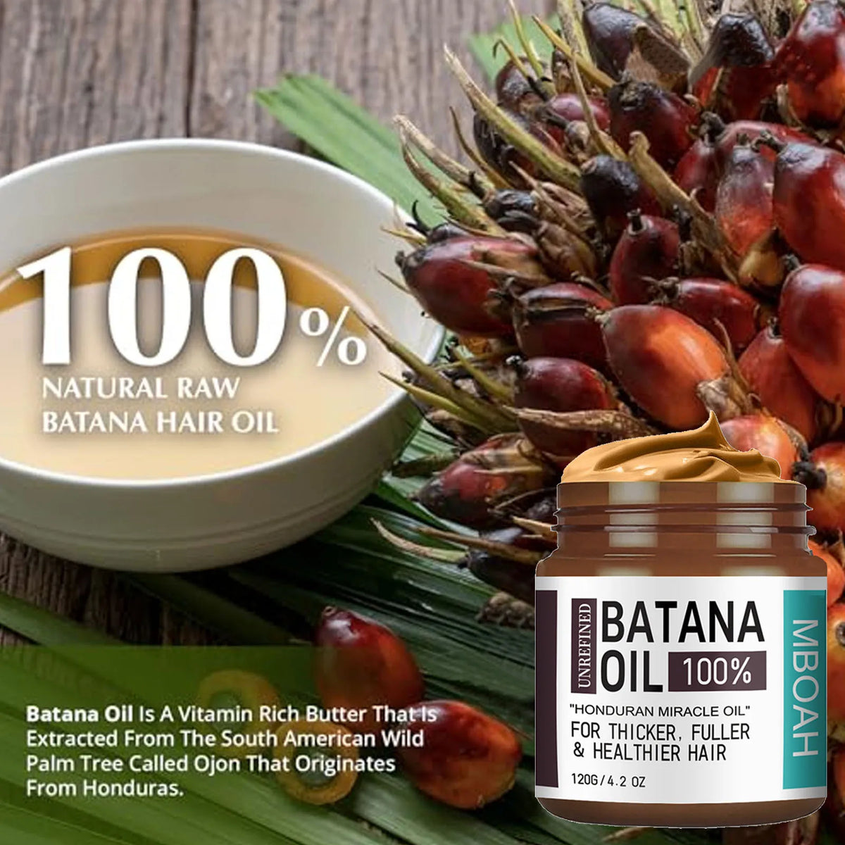Batana Hair Oil 120g - Natural Hair Nutrition and Conditioning