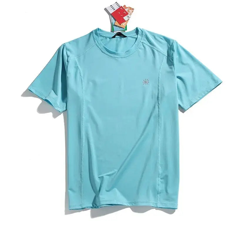 Outdoor Large Order 3D Tailoring Men's Summer 2026 Quick Dry Breathable Sweat Absorbing round Neck Short Sleeve T-Shirt