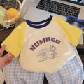 Summer New Children'S Cotton Cartoon Printed Short Sleeved T-Shirt Boys And Girls Raglan Sleeves Stylish Casual Tops