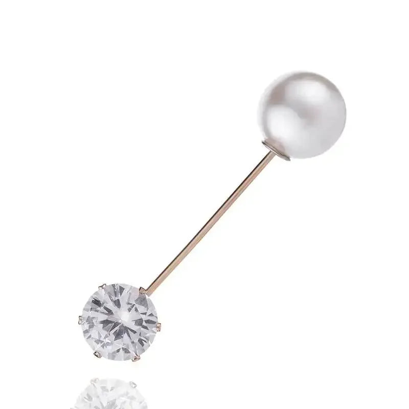 Detachable Metal Pins For Clothing Elegant Clip On Brooches For Women's Sweaters Cardigans Dresses