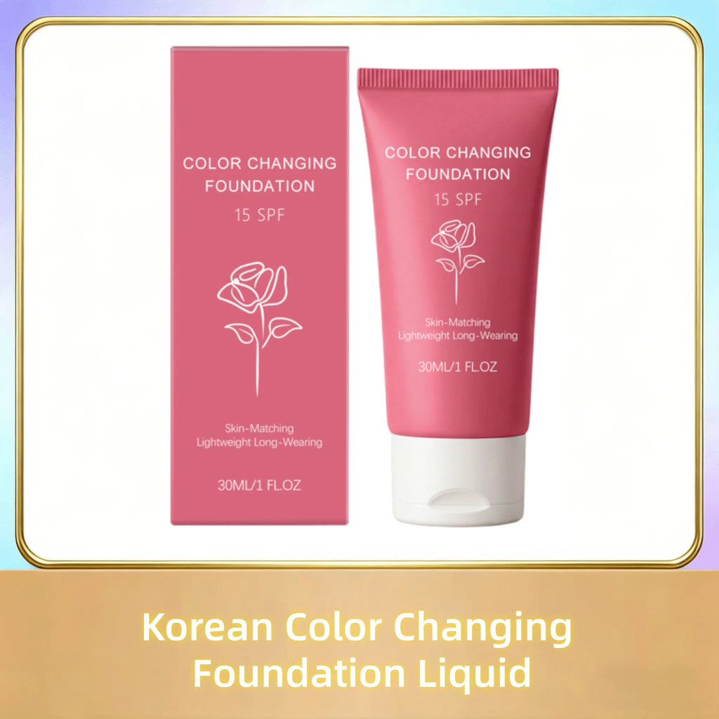 Korean Color Changing Foundation Liquid, 30g SPF 15 Makeup Base