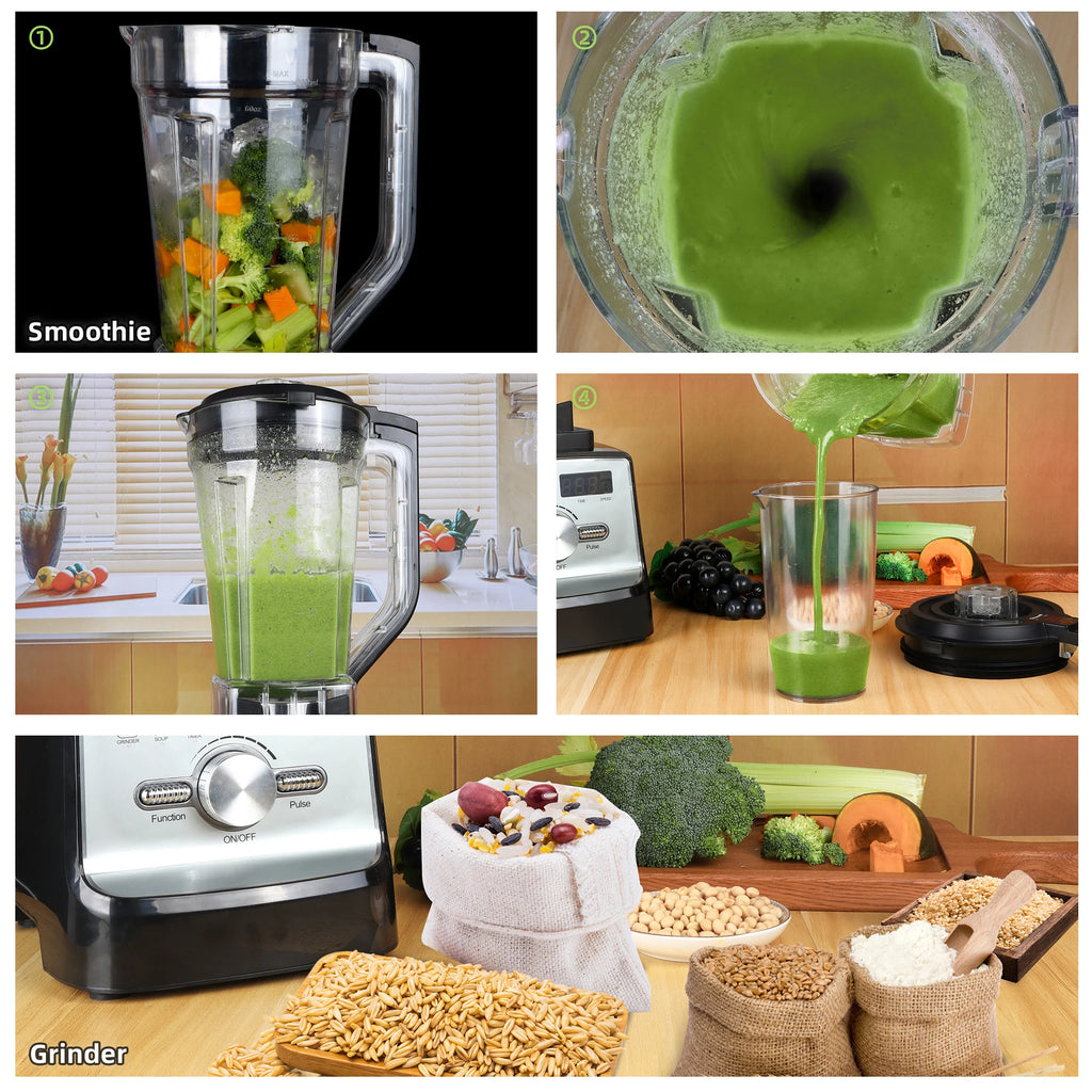 BioloMix 2200W Professional Blender for Smoothies And Juices Efficient Kitchen Appliance for Mixing Drinks