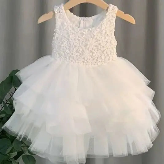 2026 Summer Kids Vest Dress Princess Tutu Skirt Performance Outfit Set Girls Sleeveless Dress
