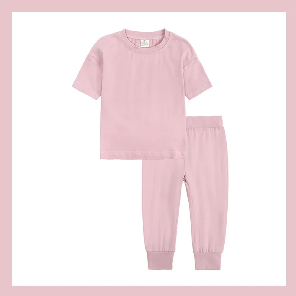 Kids Tales Unisex Toddler Summer Clothing Set - Cotton T-Shirt & Shorts