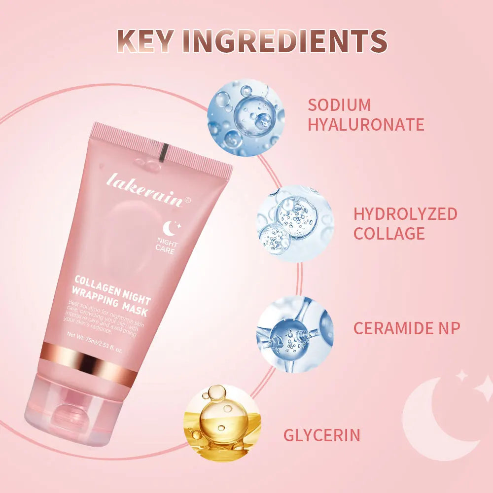 Lakerain Collagen Night Wrapping Peel-Off Mask - 75ml