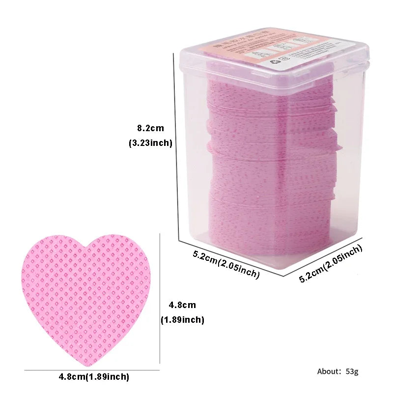 200PCS Wipes Paper Cotton Eyelash Glue Remover Wipe Mouth Of The Glue Bottle Prevent Clogging Glue Cleaner Pads Lash Extension