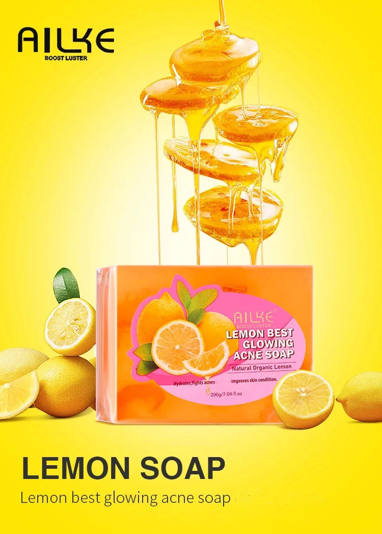 AILKE Natural Skin Brightening Set for All Skin Types, Cleaning, Dark Spots and Acne Removal, Boost Radiance, Organic, Vegan