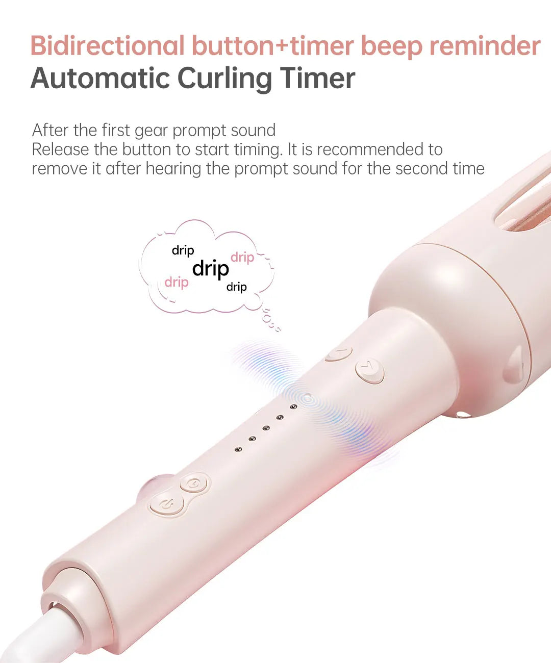 Auto Curling Iron Professional 3 Speed Rotary Hair Curler Ceramic Heated Styling Wand with Negative Ion Hair Care Styling Tools