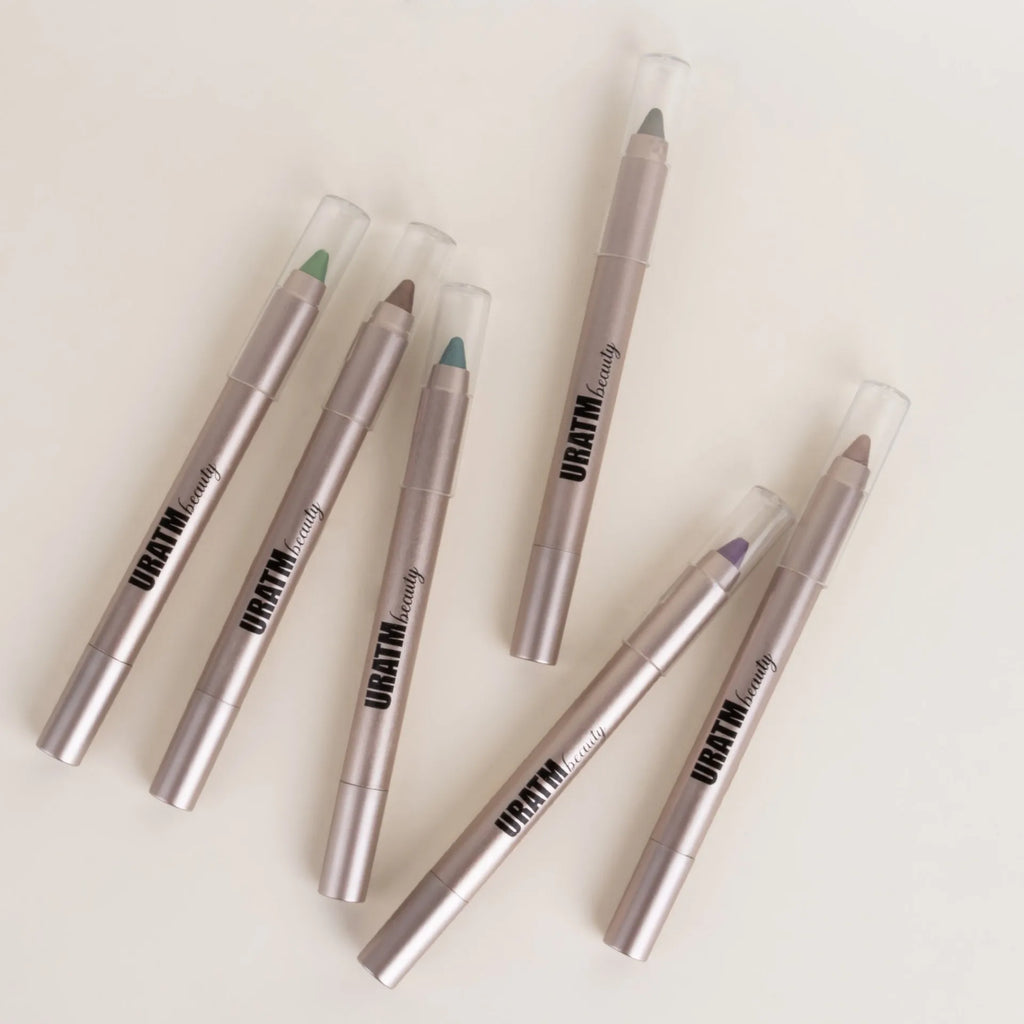 6-color Pearl Eyeshadow Pen Metallic Purple Green Eyeliner and Silkworm Pen Gliter for Eyes Lasting Waterproof Make Up Crayon