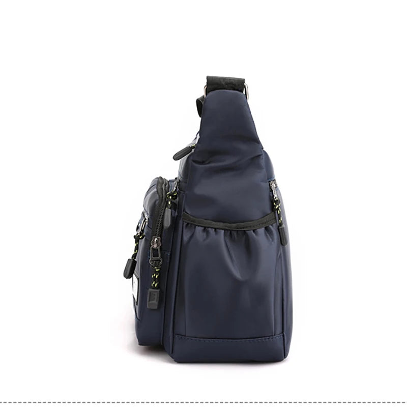 Design Oxford Shoulder Bag Large Capacity Men's Casual Multi-layer Pocket Fashion Single Shoulder Crossbody Luxury Messenger Bag