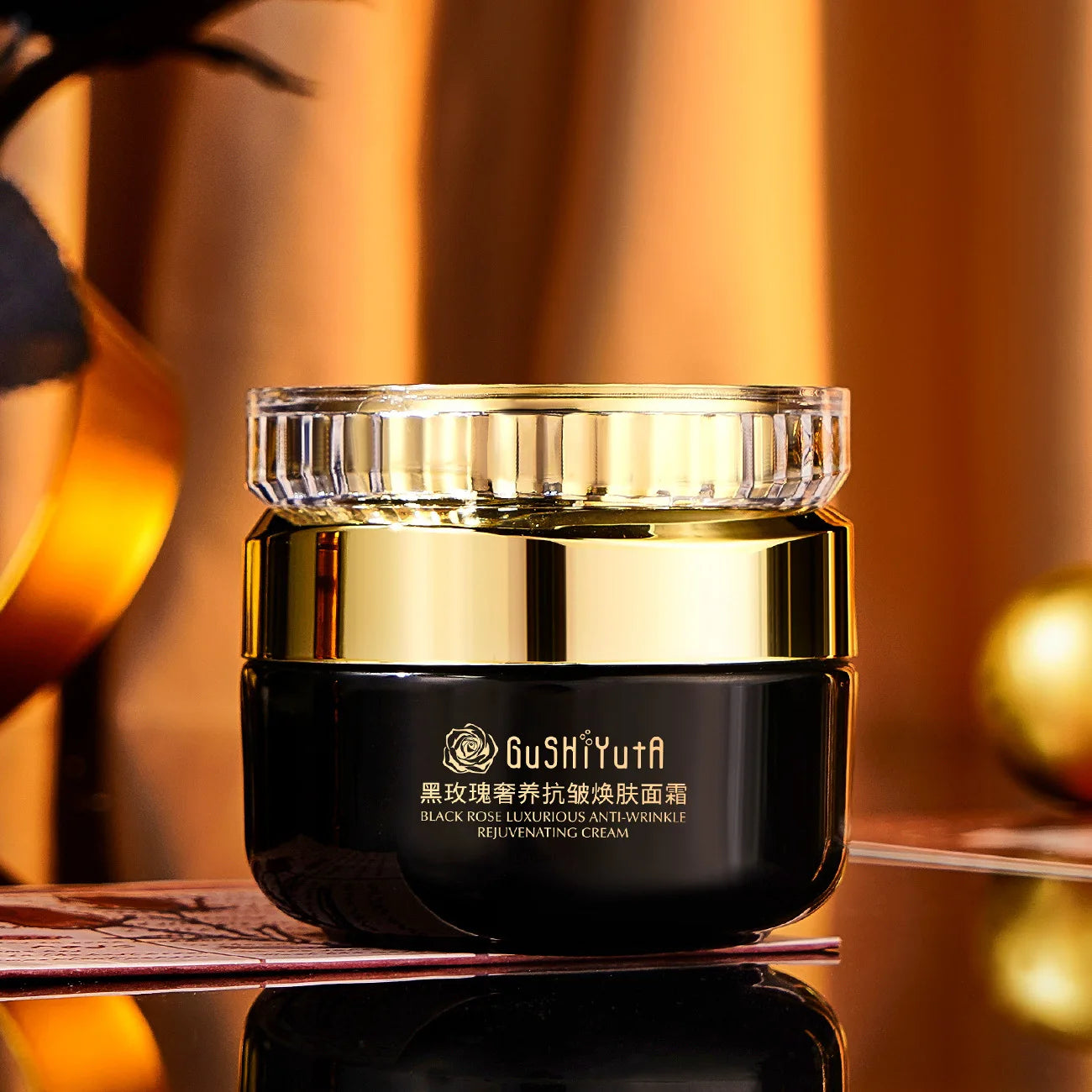 Black Rose Instant Face Lift & Firm Skin Cream Sustainable Face Lifting Reduces Fine Lines Gentle Moisturizing Care Cream