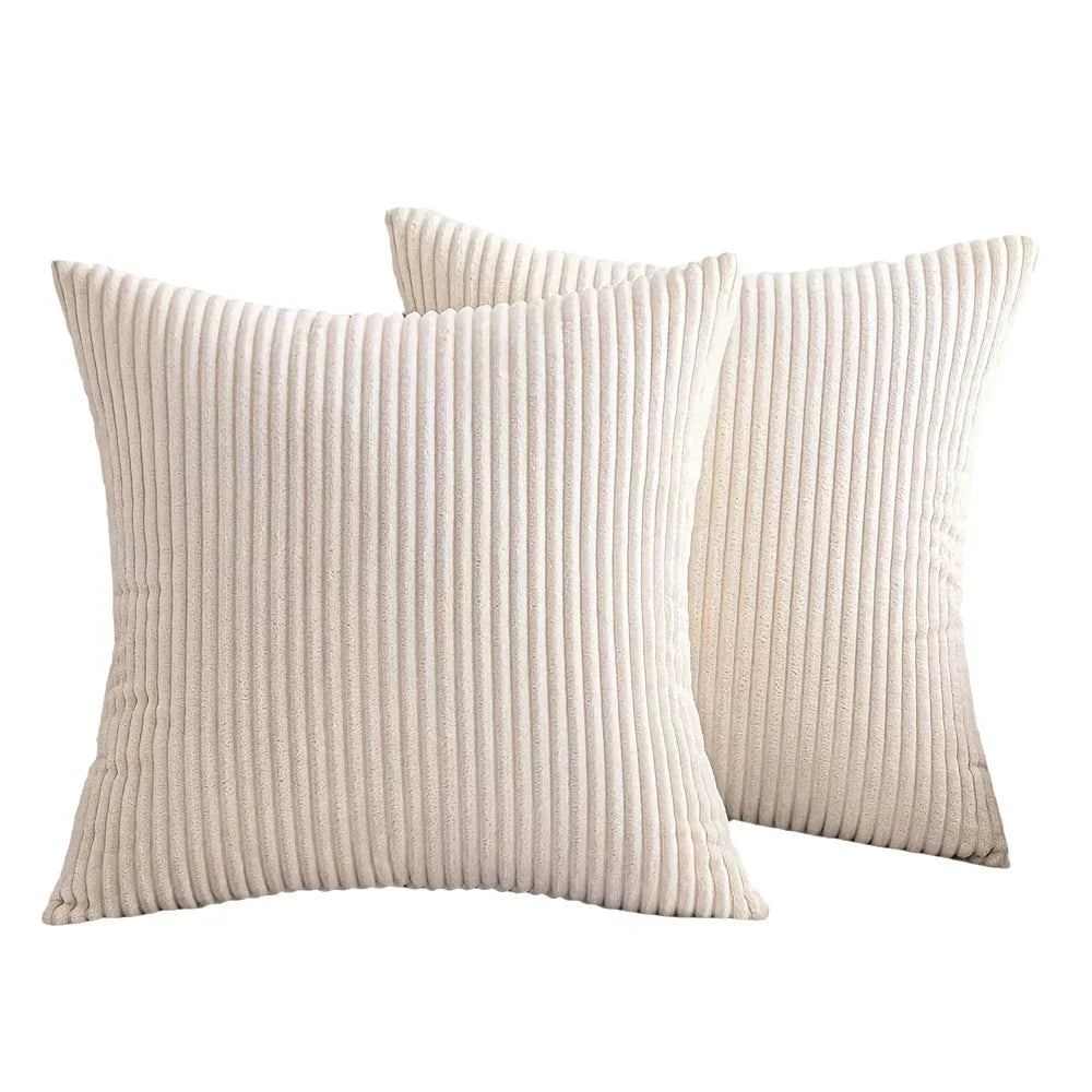 Soft Stripted Jacquard Throw Pillow |Home Decor