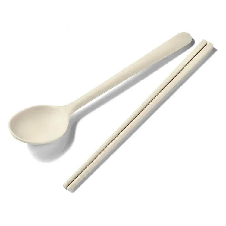 Colección de utensilios de cocina de silicona para cenar Palillos de sushi Cucharas de café y postre