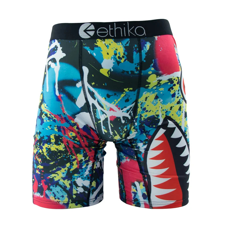 Ethika Men's Boxers Breathable Mesh Crotch Trunks Plus Size S To 3XL Comfort Fit