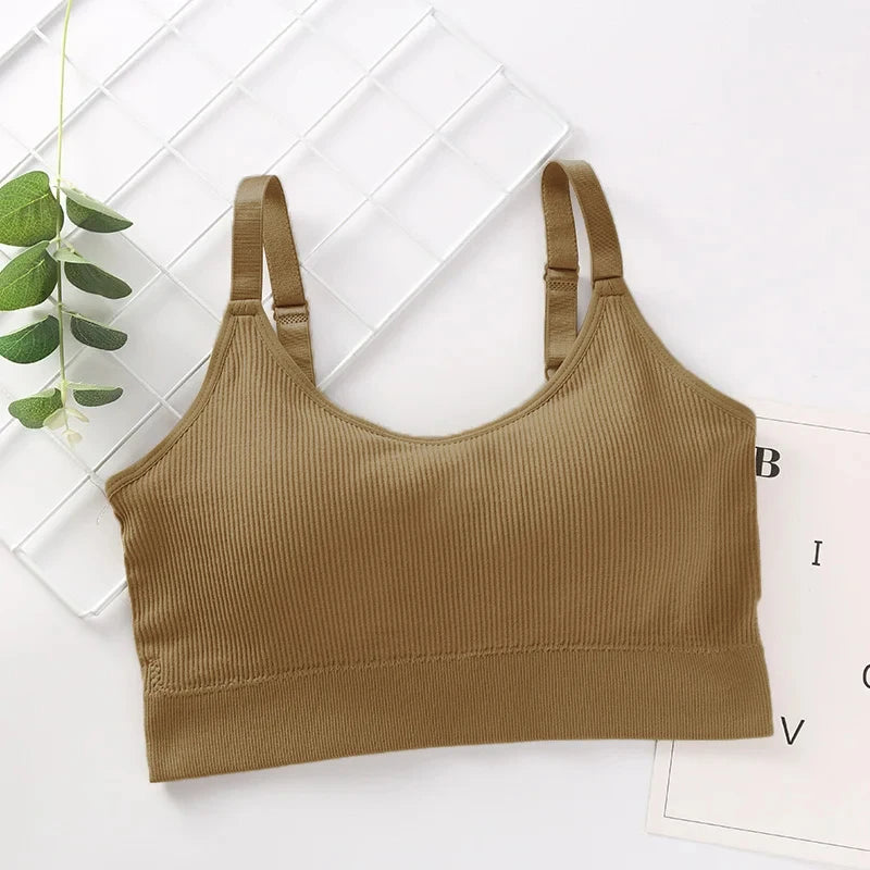 Sexy Underwear Women'S Gather No Steel Ring Lingerie Bra Tube Top Wrapped Chest Beauty Back Actival Cotton Thin Section Tube Top