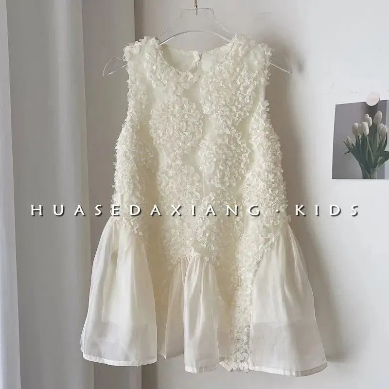 Girls' Sleeveless Princess Tank Dress | Korean Style Summer Dress