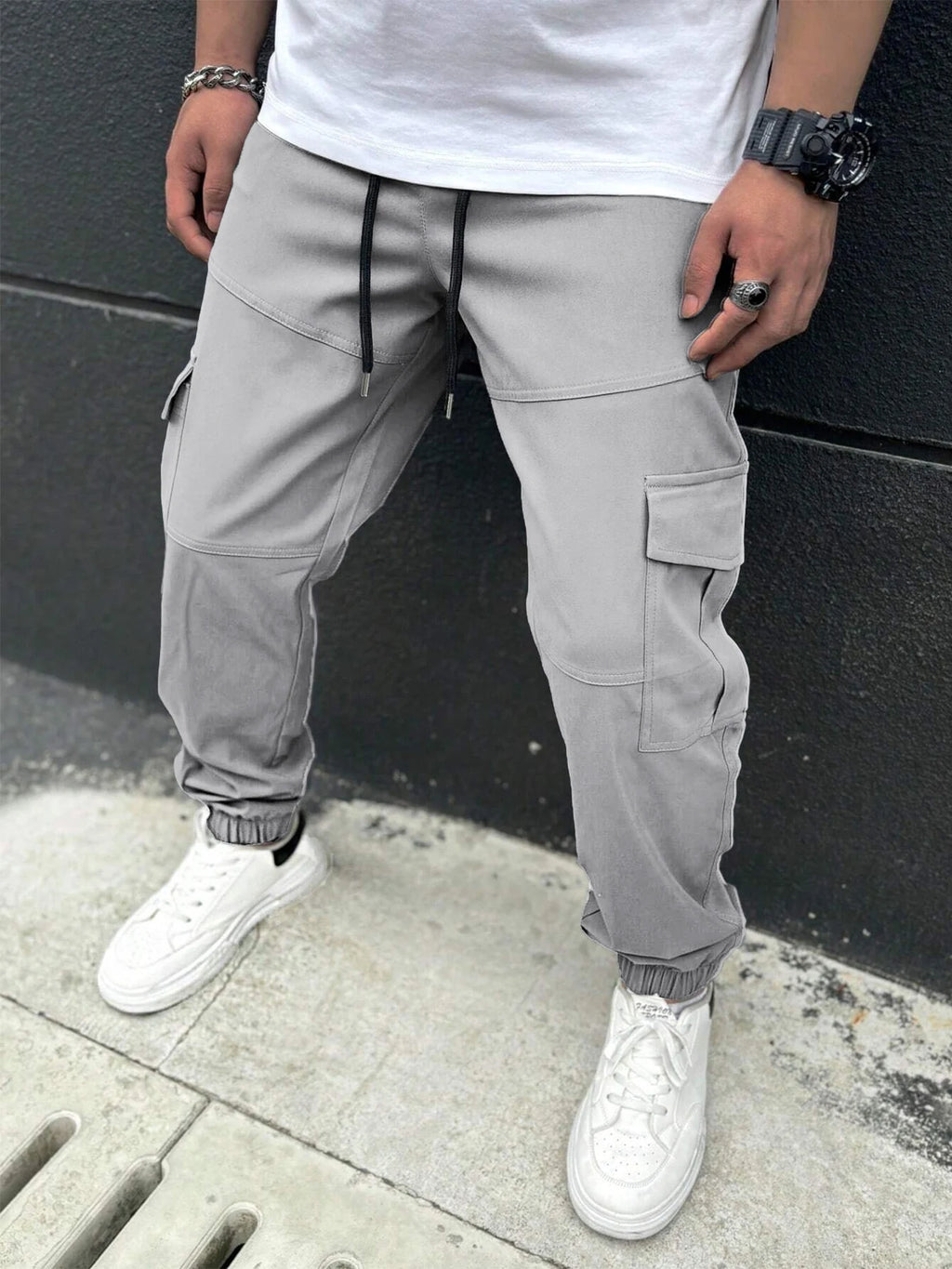 American Trendy Workwear Pants Casual Multi-Pocket Men's Harlan Loose Casual Trousers Comfortable Street Style Cargo Trousers