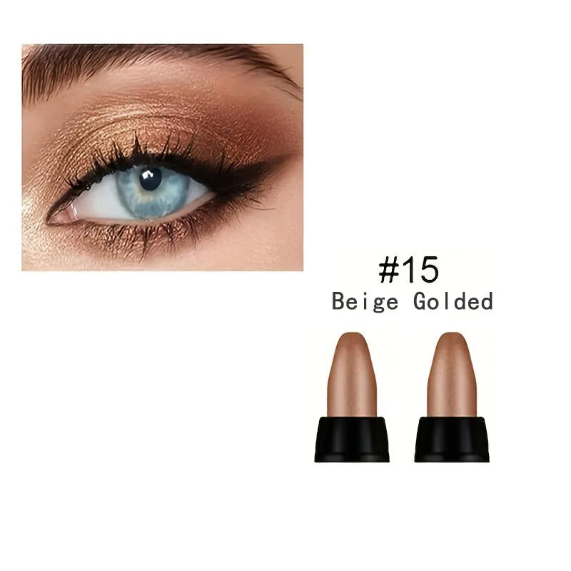 Pearlescent Eyeliner 16 Colors Waterproof Glitter Long Lasting Non Smudge For All Day Glam