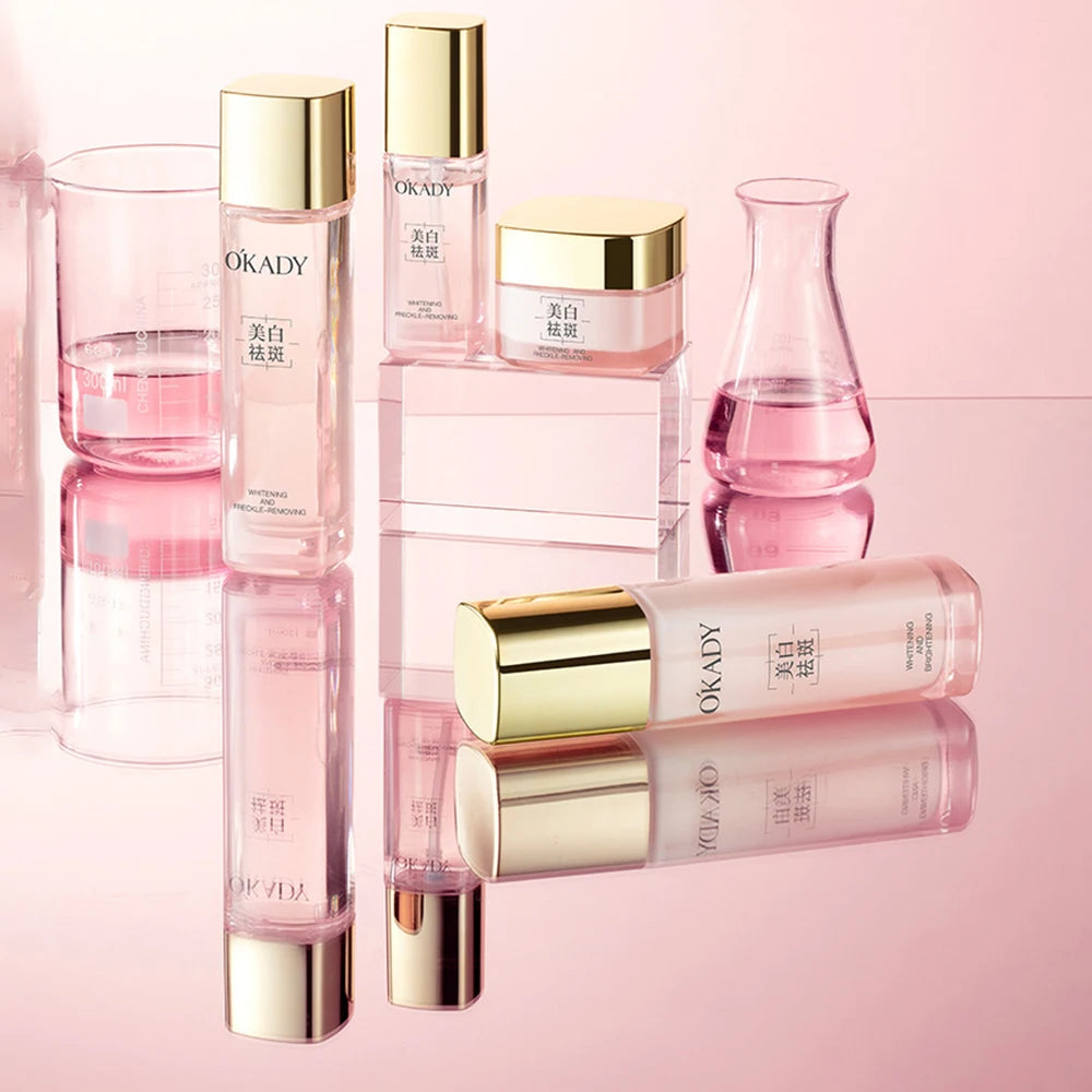 Niacinamide Brightening Beauty Box Improve Dull Skincare Sets Facial Toner Moisturizing Essence Oil Control Lotion Face Cream