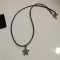 Punk Rock Y2K Black Star Cross Red Heart Pendant Ghost Claw Choker Chain Necklace Men Women'S Goth Vintage Grunge Emo Accessories