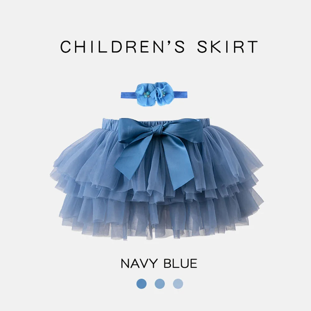 Rainbow Tulle Girls Tutu Skirt Princess Pettiskirt Baby Ballet Party Performance Clothes Newborn Photography Outfit for Kids