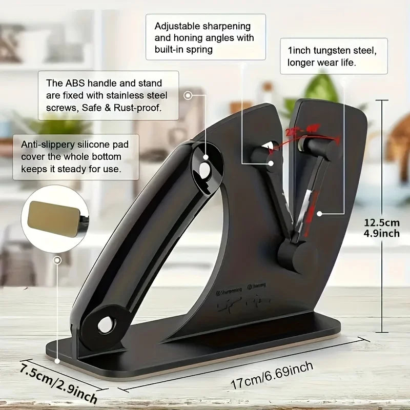 Afilador de cuchillos profesional Sistema de afilado de cuchillos de cocina Gadgets de cocina Piedra de afilar cuchillos