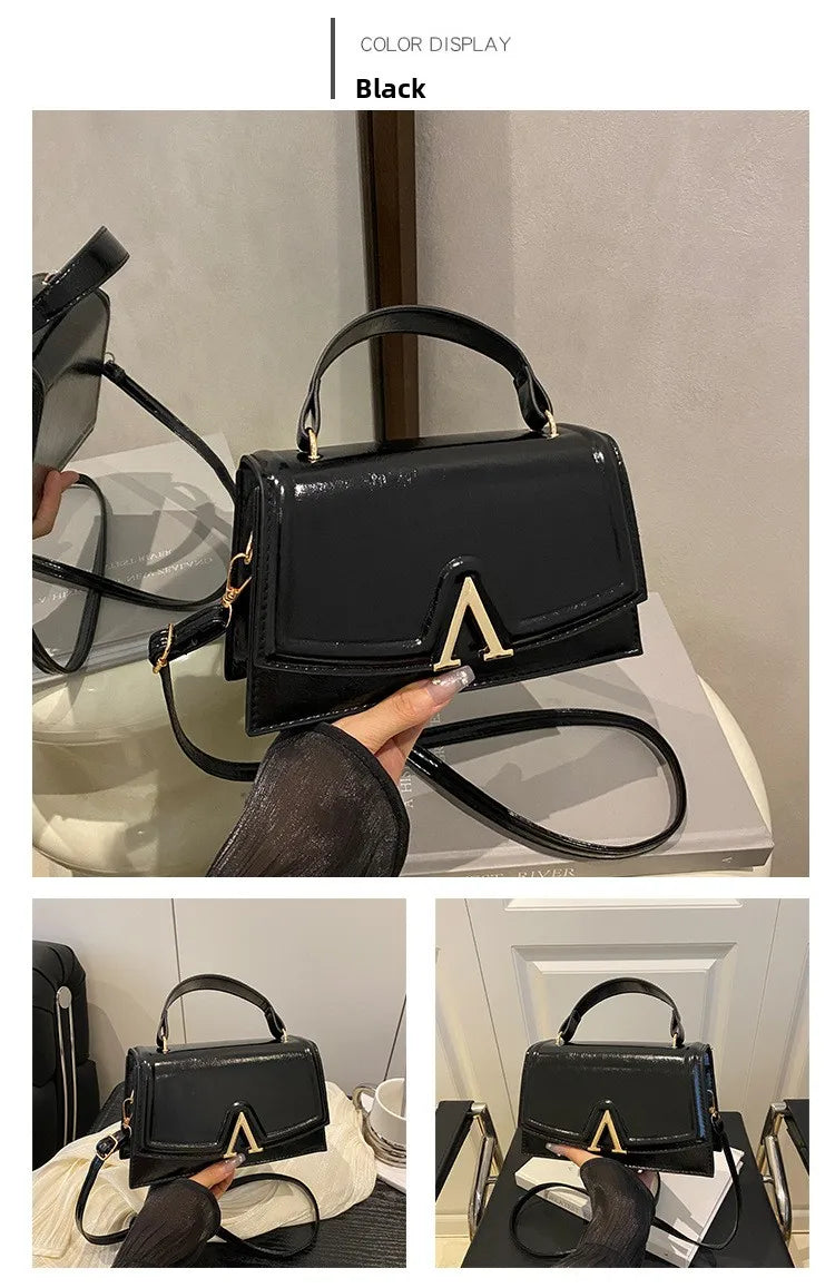 Candy Colored Minimalist Crossbody Shoulder Bag - PU Leather